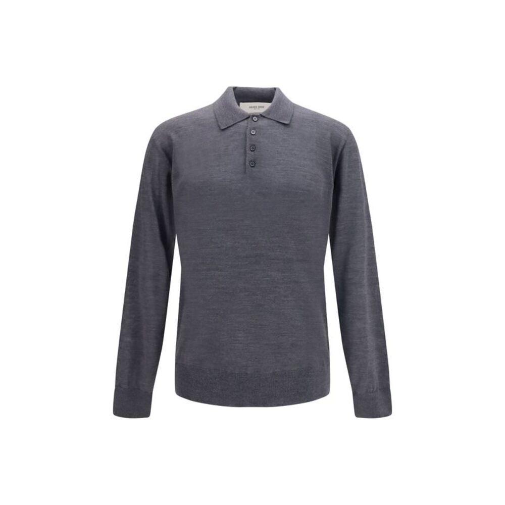 Golden Goose Men Virgin Wool Polo Shirt